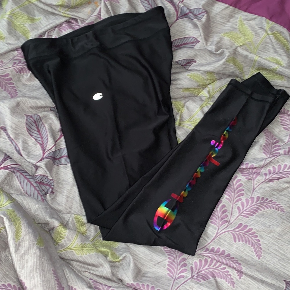 Rainbow champion leggings